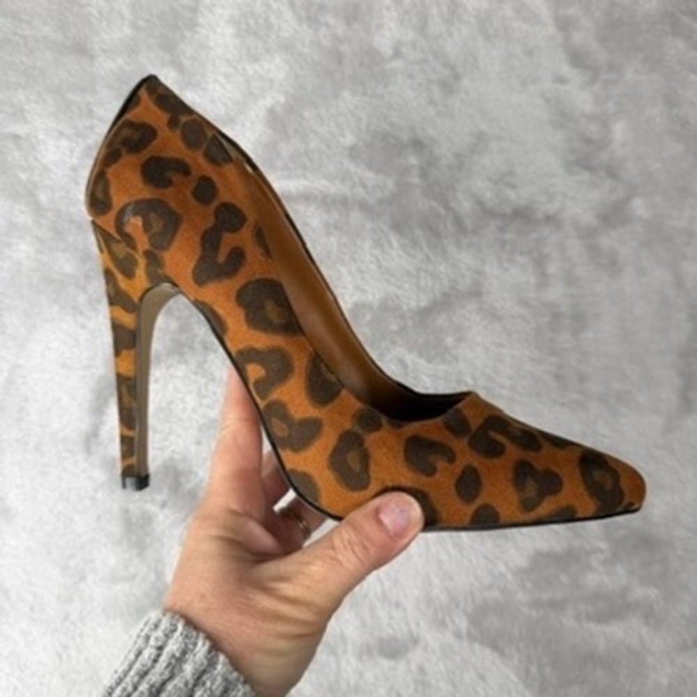 Isabella Rue Leopard Print Stiletto Heels Women's Size‎ 8.5 M